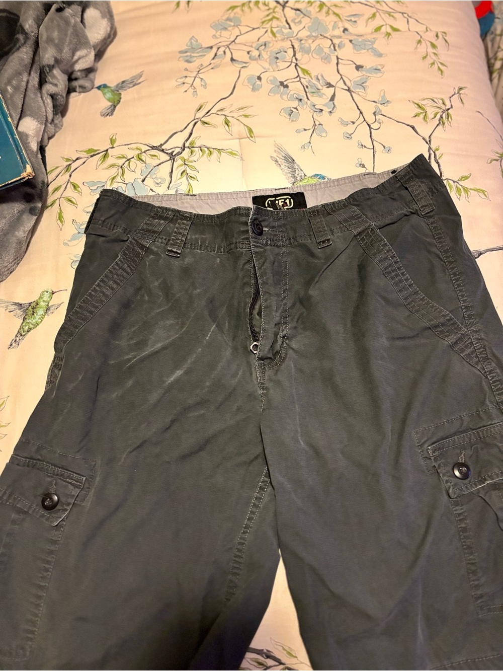 Men's Cargo Shorts in Charcoal Gray - Classic Utility Style